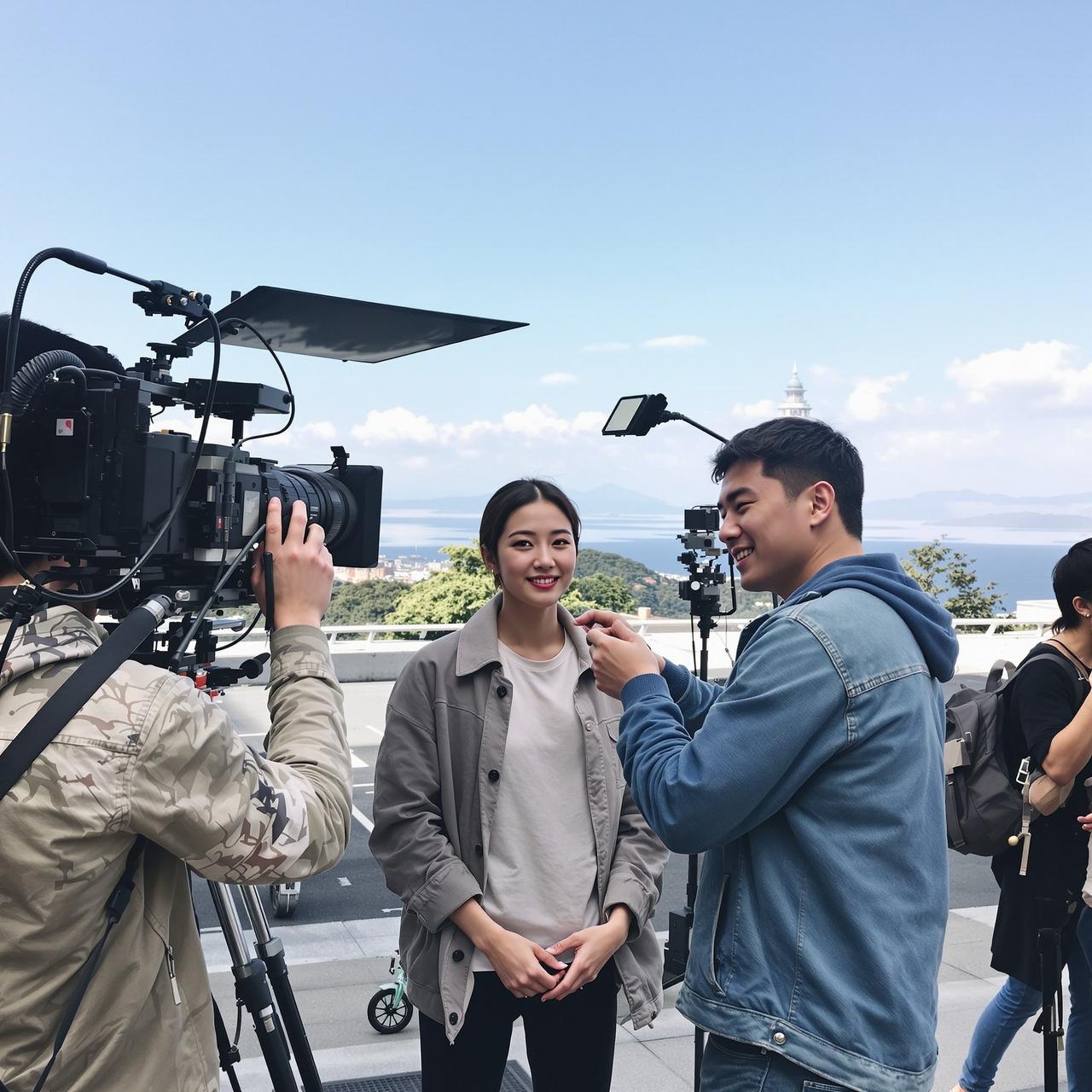 吃瓜社区88 - 某演员拍戏路透图集：素颜状态获赞无数